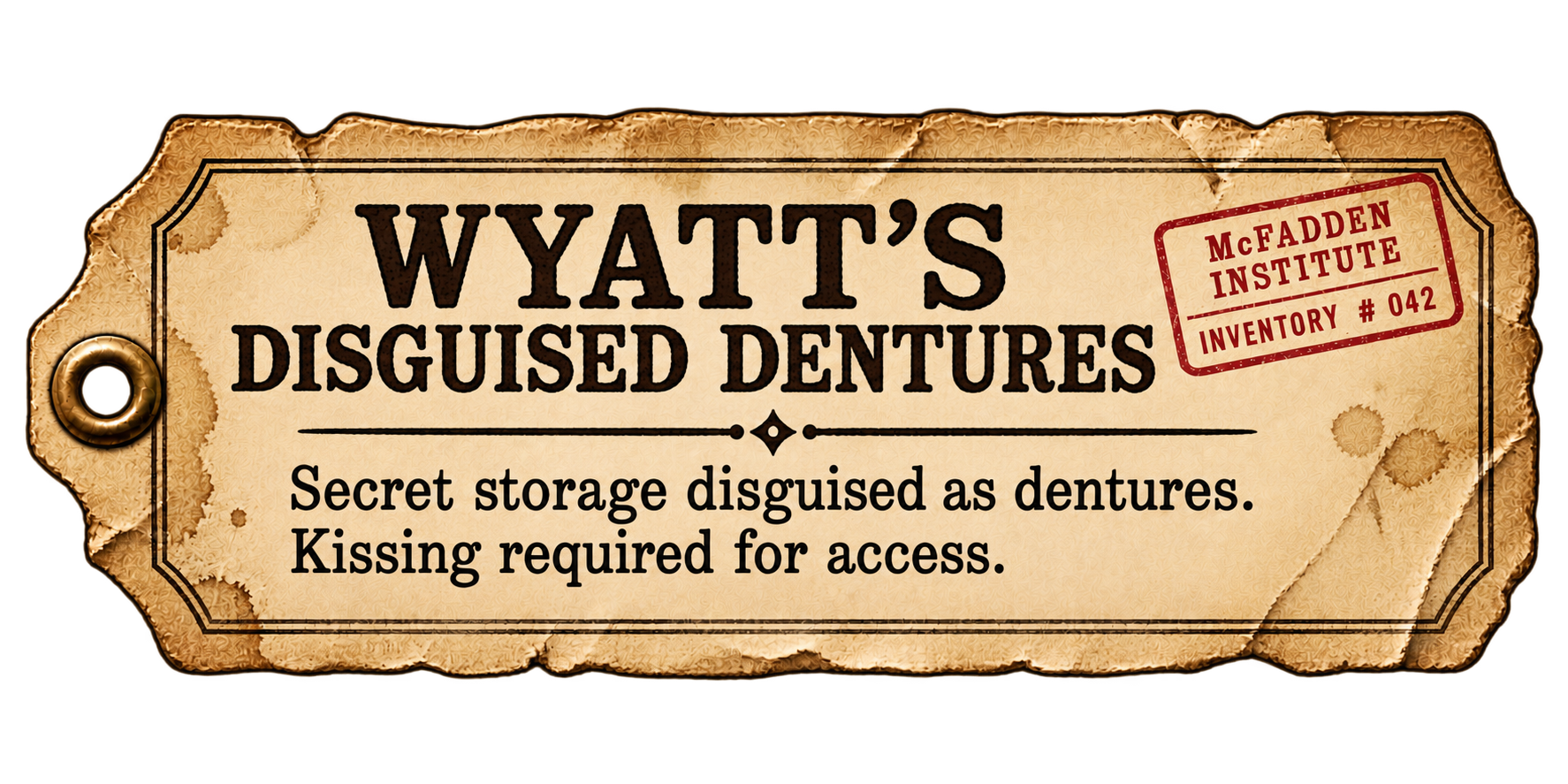 Wyatt's Disguise Dentures description